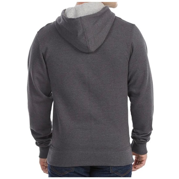 Champion Men’s Powerblend Fleece Logo Hoodie Gray  MS531 - Picture 4 of 4
